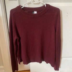 Women's Spring Burgundy Sweater